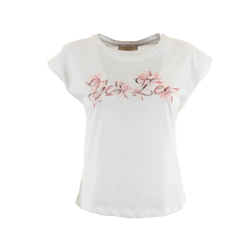 Yes Zee T-shirt T-shirt Donna stampa logo strass S - Francavilla Moda
